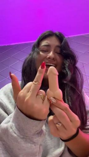 a cock XXL gets kisses, your slave cock XS gets only humiliation and laughter