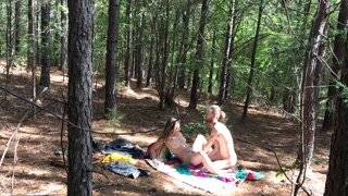 Sexy Hippies Fucking Outdoors In the Woods At A Festival