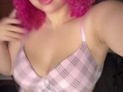 Pastel Pink Cherry Y2K Girl