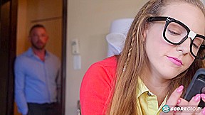 Tight-Bodied Luna Light Enjoys Anal and a Facial From an Older Man