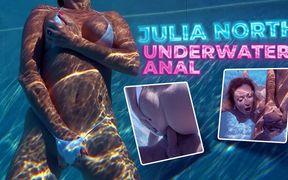 All Natural MILF Julia North Underwater Anal in the Pool