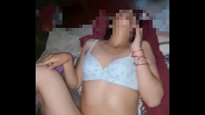 Hermanastra argentina embarazada infiel hablando por telefono