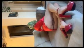 My Mature Stepaunt Is Watching TV, and I'm Watching Her