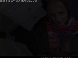 Petite Little Blond Teen Step Sister Family Sex With POV
