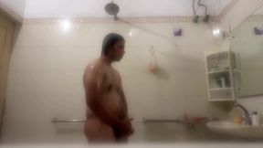Young Desi Twink Gets Hard in the Shower