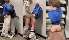 Gay Oral: Stairwell Quickie - Kylerstone