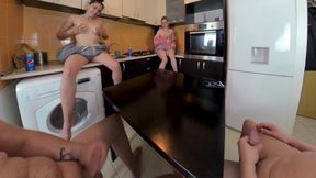 Foursomes In Kitchen/Bed And Orgy Compilation