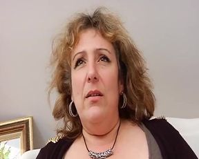 Old BBW Lady From France Got Big Cock in Her Anal Hole