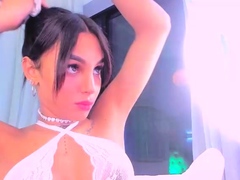 Shy brunette homemade amateur webcam teen