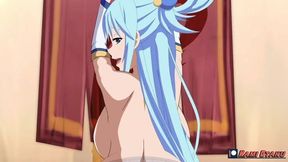 Aqua x kazuma KonoSuba hentai