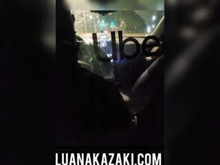 I surprised the cuckold!!! I let a follower cum in my pants. Luana Kazaki