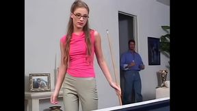Aurora Snow Fucked Hard on the Pool Table