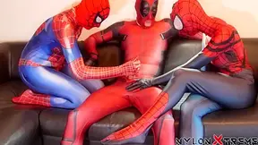 170 Threesome Natacha And Rose Zentai Spider - Sex Movies Featuring Sexy Tights