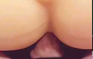 Jade cums twice while fucking a huge fake ass