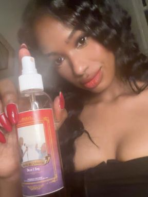 Spraying you with an obedience spray