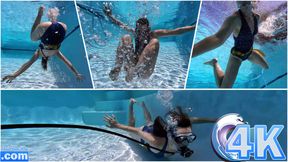 Forward Underwater Rolls with Scuba Tank