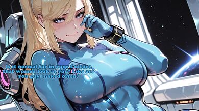 Hentai Samus cosplay joi challenge gets her cock hero edging lessons
