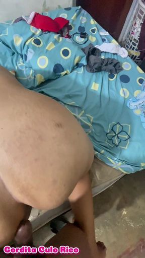 Fat Stepmom with Her Stepson When Stepdad Isn't Home.