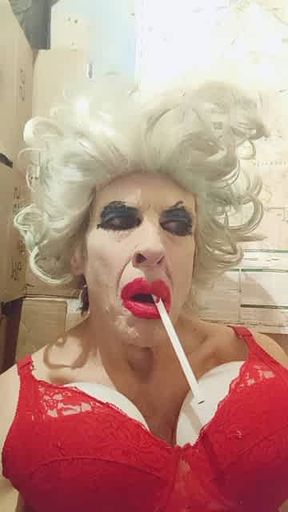 Crossdressers getting buttfucked in the bathroom #4