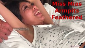 Miss Mia’s Armpits Feathered - Sensual Feather Tickling