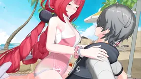 Secret Beach seks met Yuzuha en Alice - Animated NSFW sessie