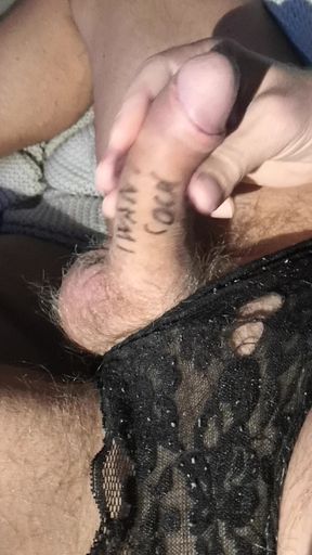 Wanking my cock
