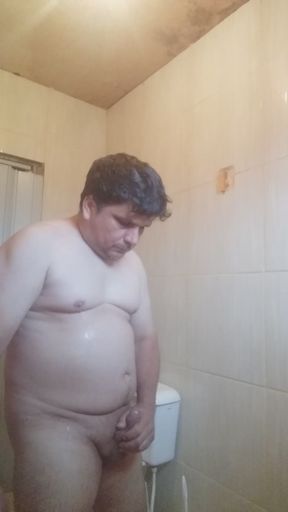 Jet of urine fell all inside my mouth