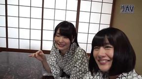 All-female group travels and teases with big titty drama