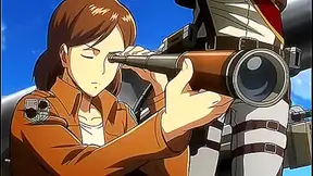 Shingeki No Kyojin Anime Girls Seduce With Passionate Hentai Action