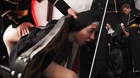 Redheaded Nun Confesses Love for large Cock