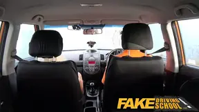 Hot Driving School squirting big tits milf gets creampie