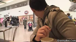 Hot Grandma gets picked up and fucked hard by a younger stud