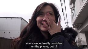 Japanese wife sings in karaoke love hotel, gets aroused and fucks