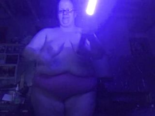 Tits Ross Shows Off Her Lightsaber