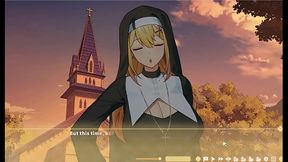 Summer Clover [ HAREM HENTAI GAME ] Ep17 NUN SISTER lasciviously sucking my finger in PUBLIC !