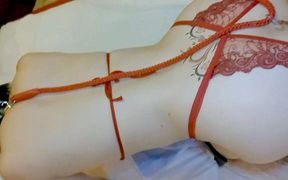 Mayu No91 Shaved, Cosplay, Deepthroat, Collar, Blindfold, Anal Beads in 2 Holes, Squirting, Creampie, Cleaning Blowjob