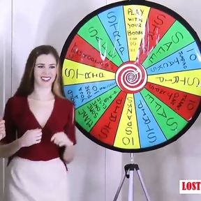 3 very pretty girls play a game of strip spin the wheel