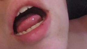 Using my vibrator then licking up my sweet cum