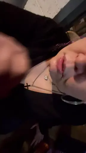 Big Tit BBW Jaylee Gags on BBC Creampie