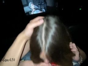 Pendeja Argentina me hace tremendo pete en el cine