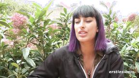 ”Ersties - Things get wild with Kali in a public bathroom”