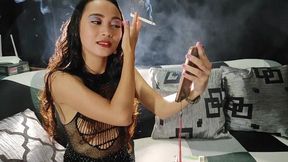 "Venicia starts smoking for her bf part 1"