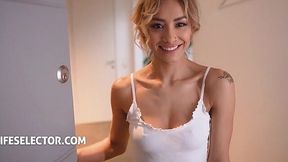 Sporty Latina Veronica Leal Gets Fucked Hard and Splattered with Cum