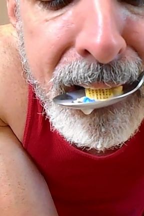 Giant Stepdad Shares His Cereal with You - Daddy Giant 5