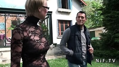 Gorgeous big boobed french blonde analized