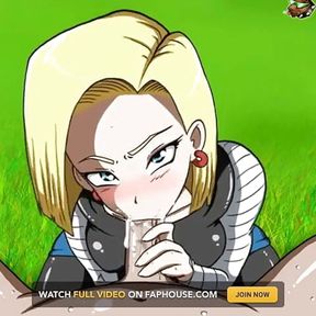 Dragonballs Android 18 - POV Real Blowjob by Misskitty2k Gameplay