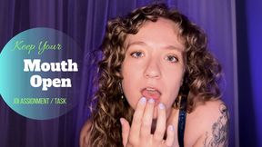 Keep Your Mouth Open: JOI Assignment Task Game