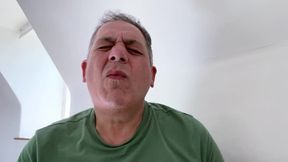George Rex standing masturbation