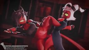 Moxxie has sex with his wife