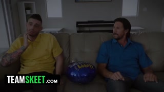 Gorgeous Young Sluts Strip Down And Pound Their StepDads To Celebrate Step-Father's Day